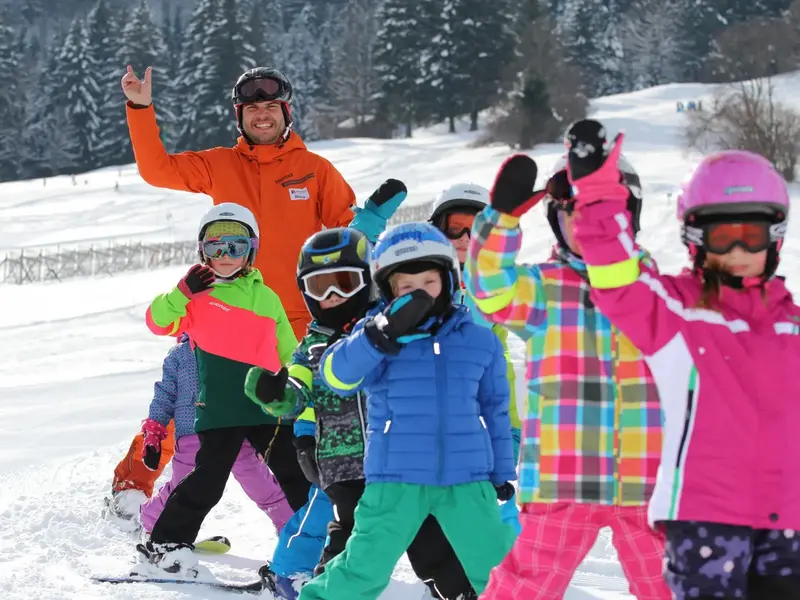 Skifahren lernen in der Skischule Pfronten im Allgäu
